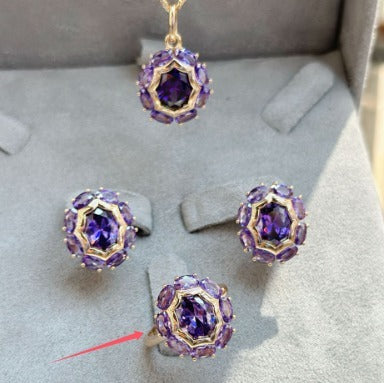 Purple Gold Ring Color Retention Plating