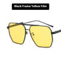 Metal Double Beam Polygonal Sunglasses