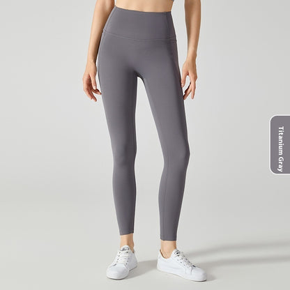 High Waist Belly-contracting Warm Sports Tights For Women