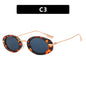 Small Frame Oval Vintage Sunglasses Europe And America