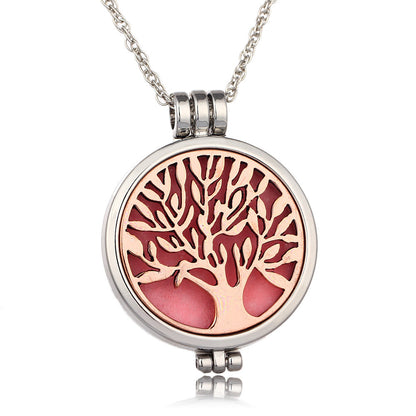 Luminous Life Tree phase box aromatherapy necklace canthe luminous fragrance divergent Necklace manufacturer direct selling