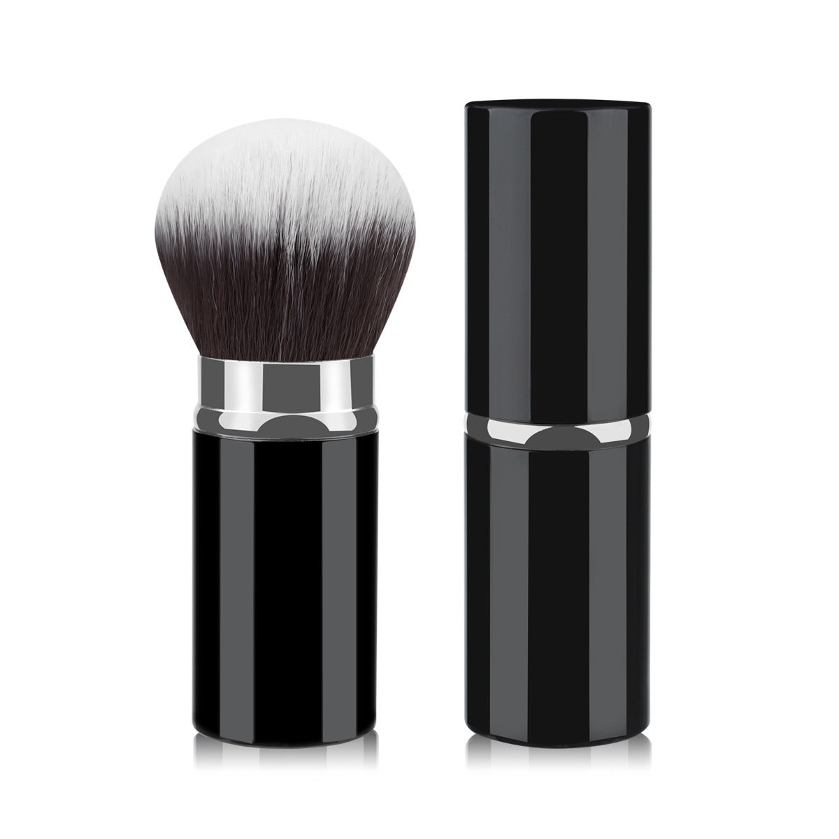 Mini-portable Retractable Cosmetic Brush Soft Wool Thickened Aluminum Tube Beauty Tools