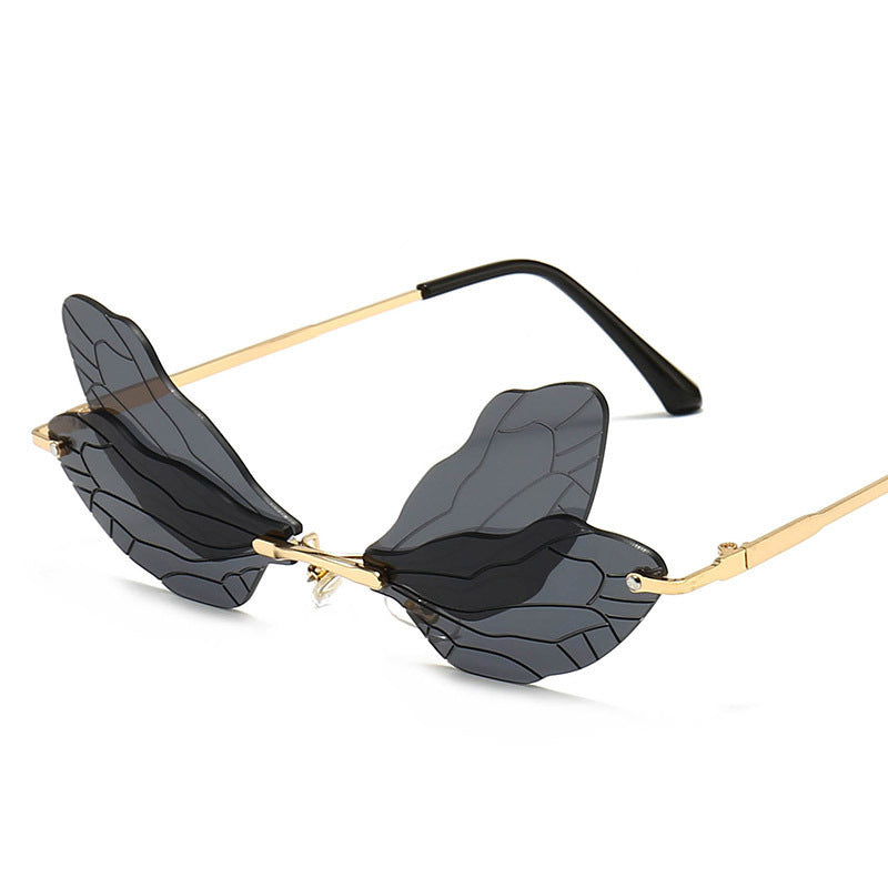 Sunglasses Fashion Dragonfly Wings Frameless