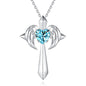 Angel Wings Cross Pendant Necklace Gift