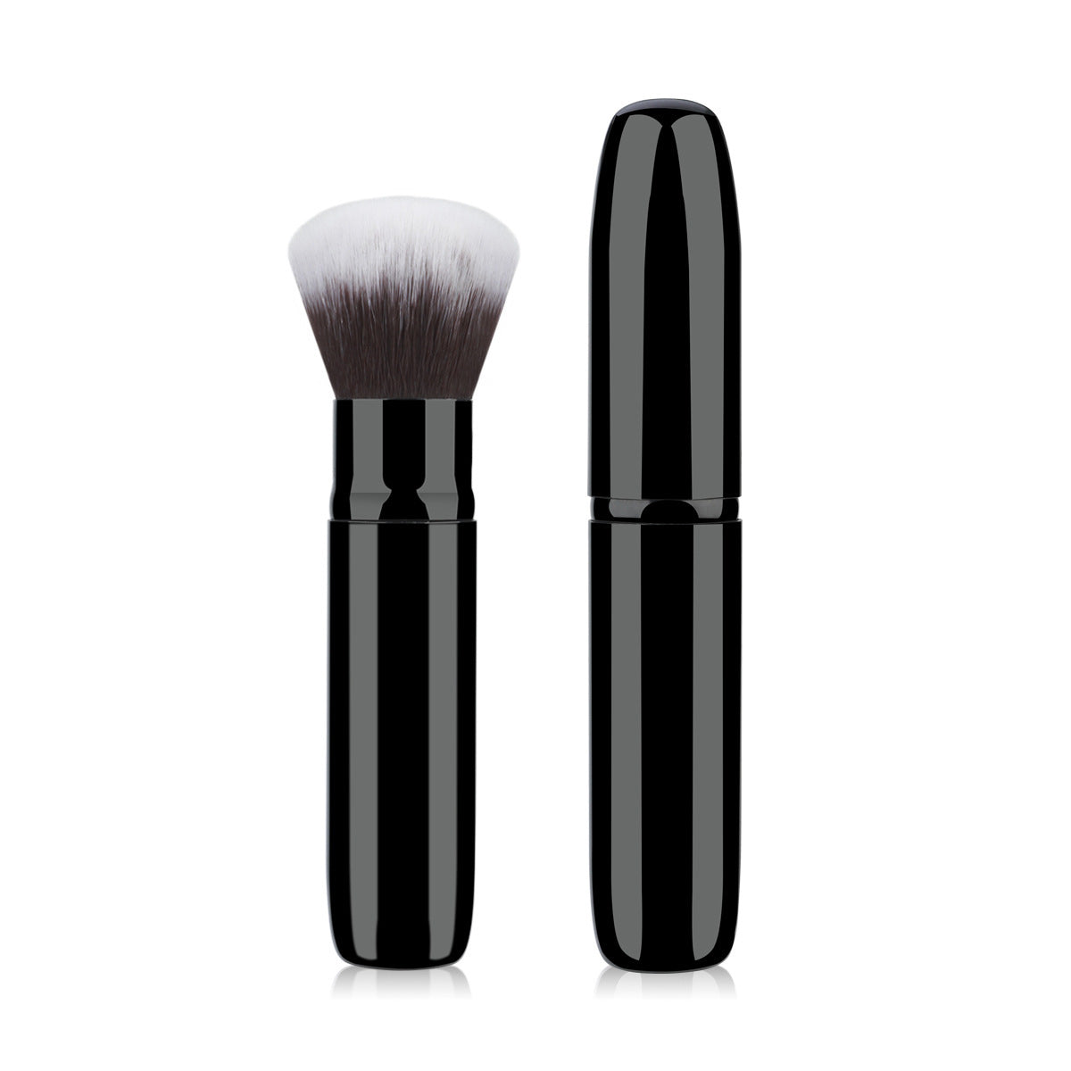 Mini-portable Retractable Cosmetic Brush Soft Wool Thickened Aluminum Tube Beauty Tools