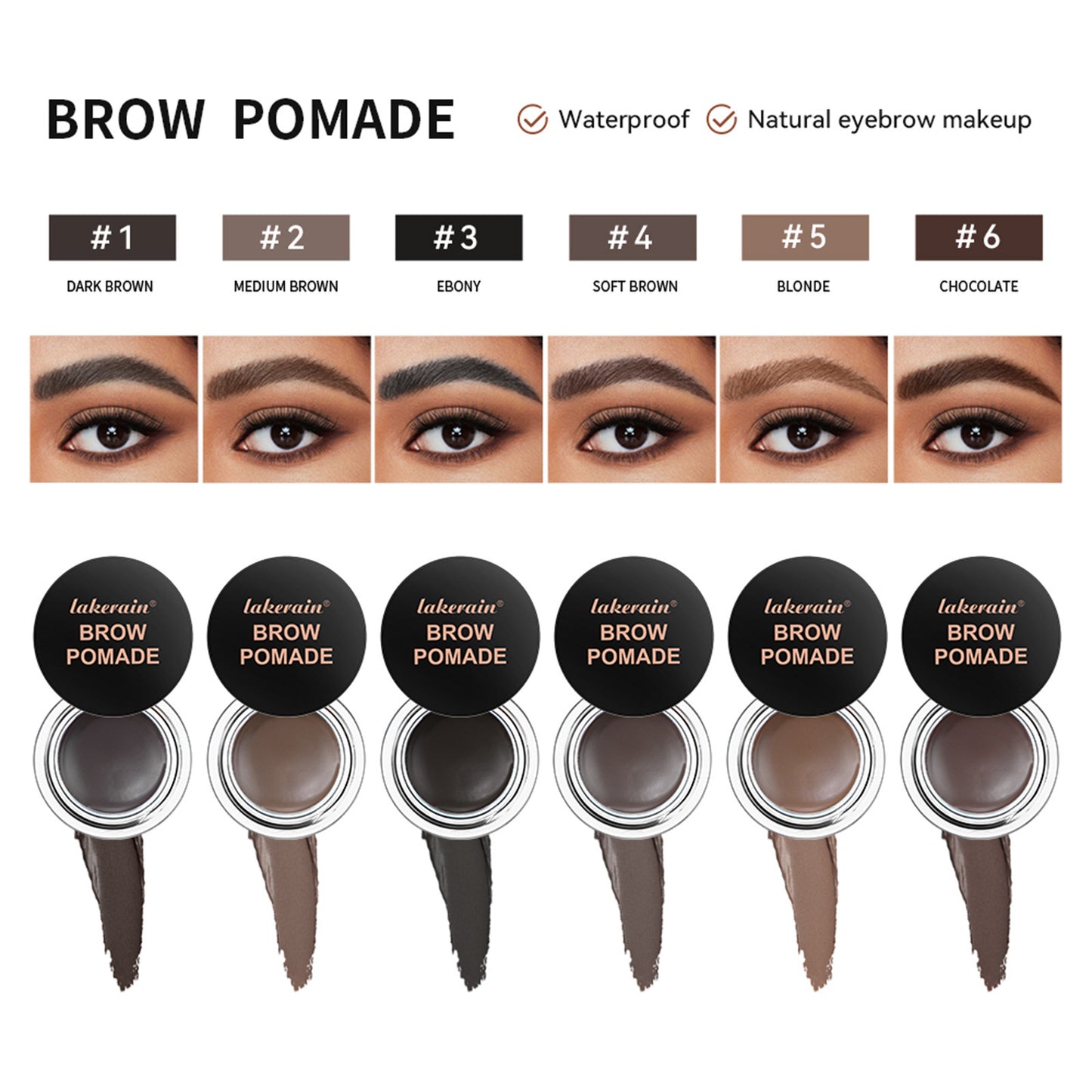 Long-lasting Smudge-free Waterproof Eyebrow Gel