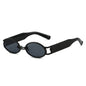 Metal Oval Vintage Sunglasses Street Shooting Holiday