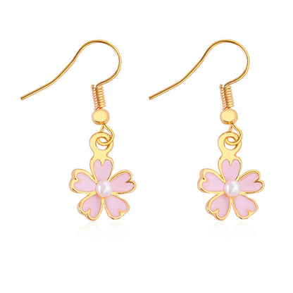 Fashion Earrings Flower Sweet And Gentle