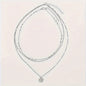 Retro Fashion Round Plate Pendant Three-layer Necklace