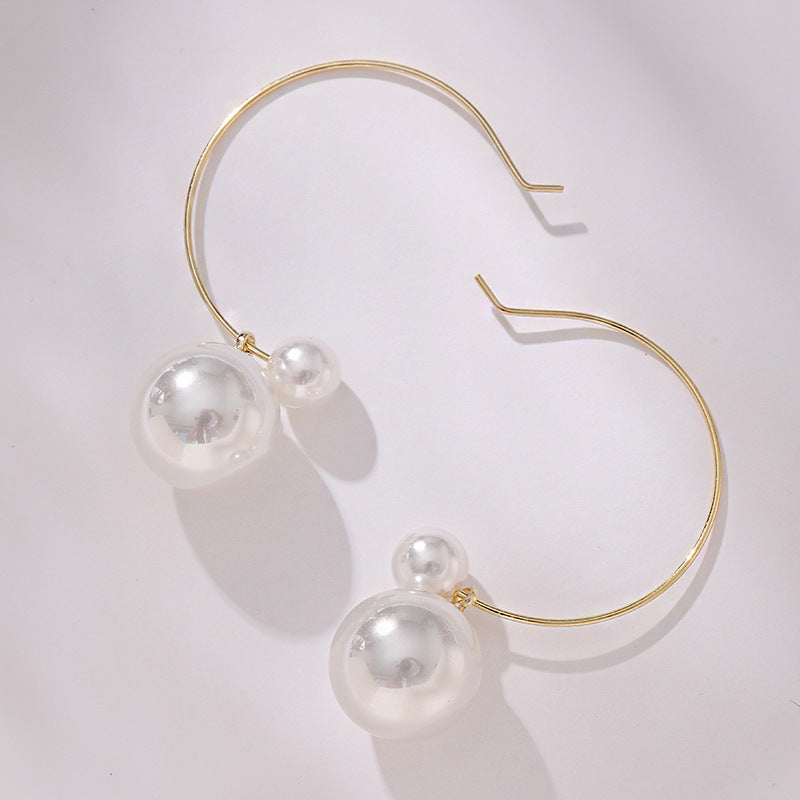 French Style Delicate Pearl Earrings For Women