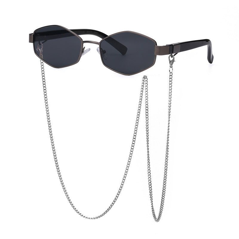 Women's Fashion Personality Chain Korean Style Sunglasses