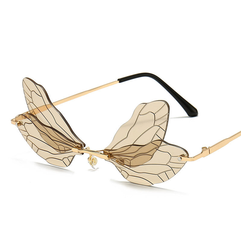 Sunglasses Fashion Dragonfly Wings Frameless