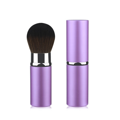 Mini-portable Retractable Cosmetic Brush Soft Wool Thickened Aluminum Tube Beauty Tools