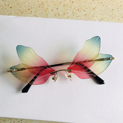 Sunglasses Fashion Dragonfly Wings Frameless