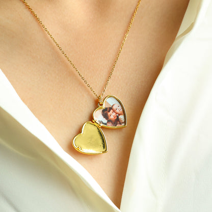 Valentine's Day Special-interest Design Love Pendant Necklace Copper Plated Real Gold