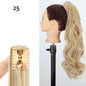 24inch Wig Ponytail Big Wave Long Roll Hair Clip