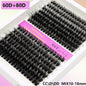 14 Rows 3D Black Cluster Eyelashes 40D 60D 80D Fluffy Soft