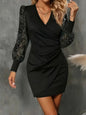 New Spring Summer Slim-fit Lace Long Sleeve Dress