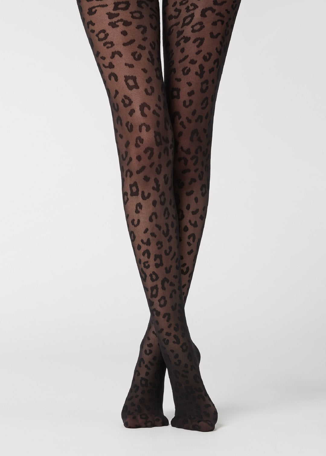 Leopard Vintage Jacquard Pantyhose Leg Beauty