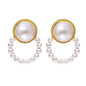 Vintage Pearl Creative Simple Pearl Long Earrings