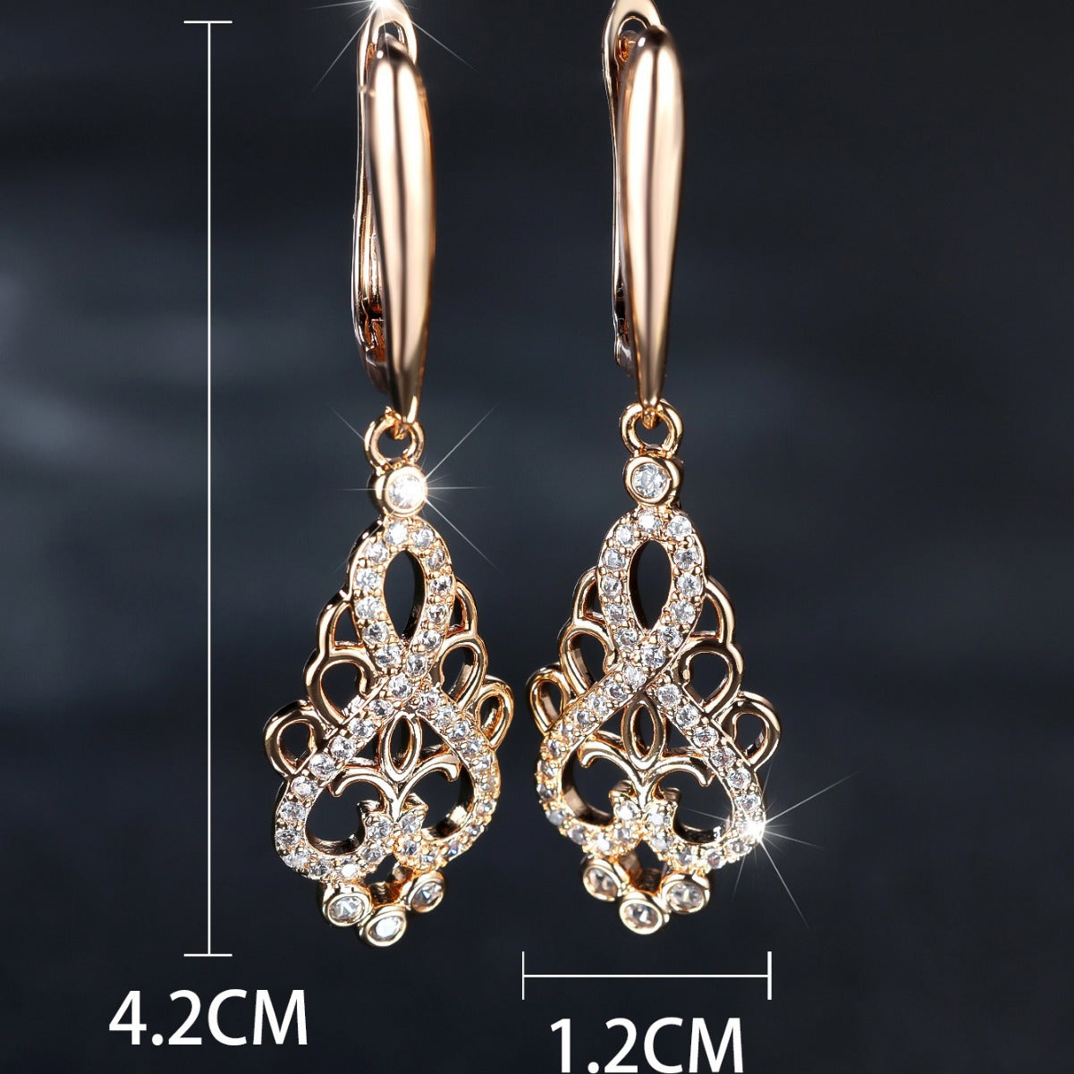 Popular Love Heart Simplicity Special Interest Light Luxury Elegant Earrings