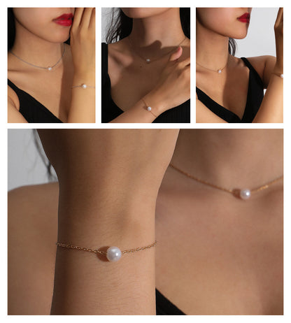 Creative Bracelet Suit Personality Simple Pearl Necklace