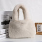 Furry Cute Artificial Fur Rex Rabbit Mink Plush Hand Bag