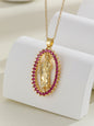 Personality Design Micro Inlaid Zircon Color Necklace