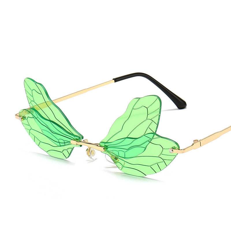 Sunglasses Fashion Dragonfly Wings Frameless