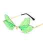 Sunglasses Fashion Dragonfly Wings Frameless