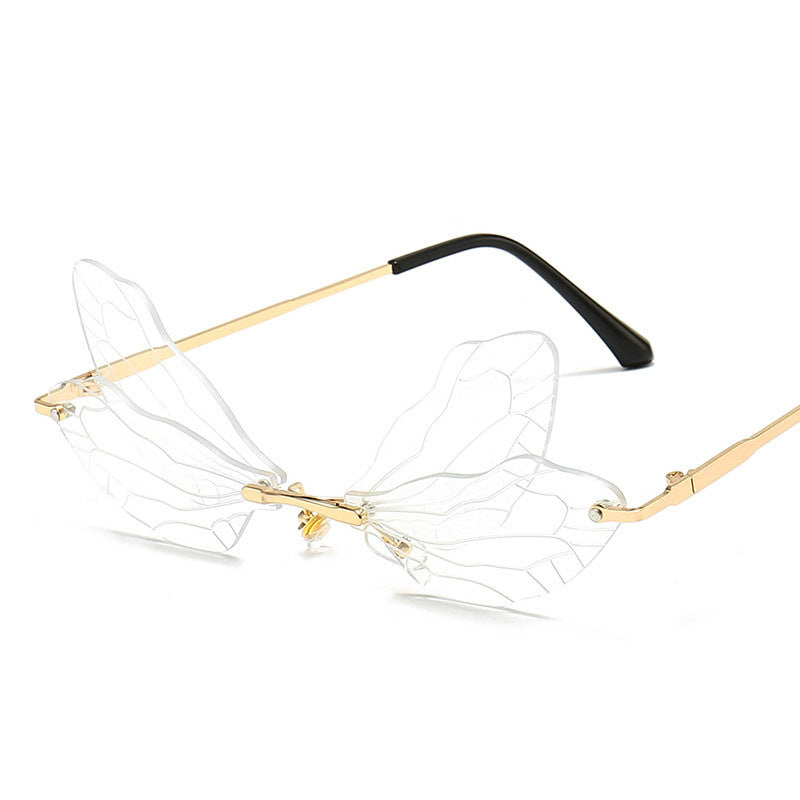 Sunglasses Fashion Dragonfly Wings Frameless