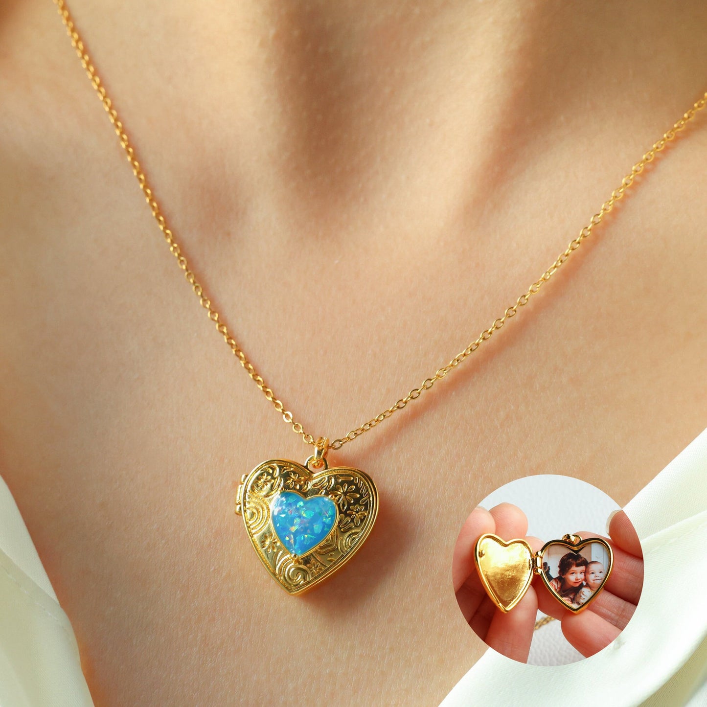 Valentine's Day Special-interest Design Love Pendant Necklace Copper Plated Real Gold