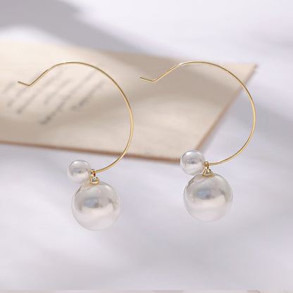 French Style Delicate Pearl Earrings For Women