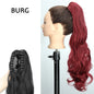 24inch Wig Ponytail Big Wave Long Roll Hair Clip