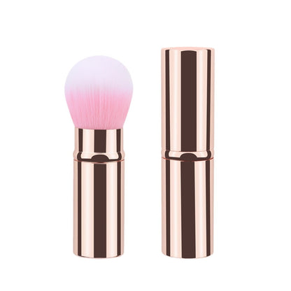 Mini-portable Retractable Cosmetic Brush Soft Wool Thickened Aluminum Tube Beauty Tools