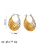 Niche Design Satchel Shape Stainless Steel Earrings