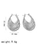 Niche Design Satchel Shape Stainless Steel Earrings