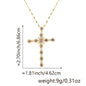 Copper Micro Zircon-inlaid Pendant Lip Chain