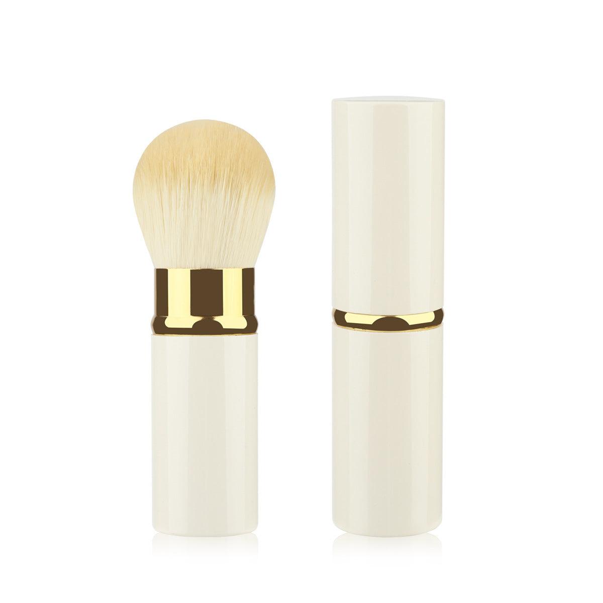 Mini-portable Retractable Cosmetic Brush Soft Wool Thickened Aluminum Tube Beauty Tools