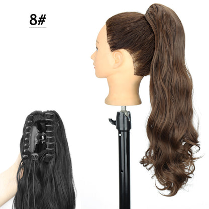 24inch Wig Ponytail Big Wave Long Roll Hair Clip