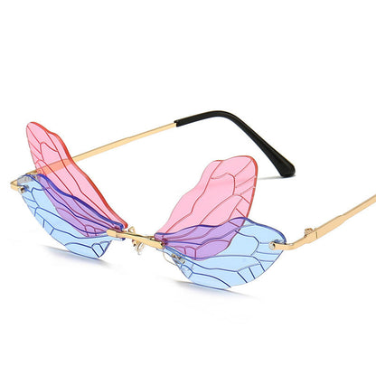 Sunglasses Fashion Dragonfly Wings Frameless